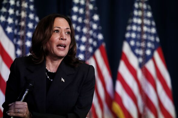 Vice President Harris Holds Campaign Event In Kalamazoo, Michigan