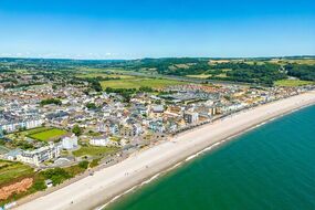 devon town Seaton huge beaches 