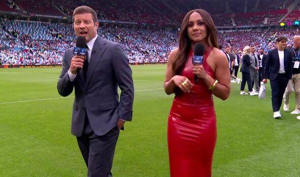 Alex Scott's dress distracted ITV viewers