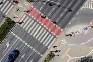 traffic light bike pedestrian safety ai trial midlands solihull