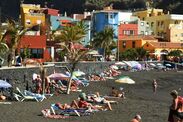 little-known canary island with black sandy beach