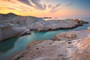 underrated greek island milos most beautiful beach sarakiniko