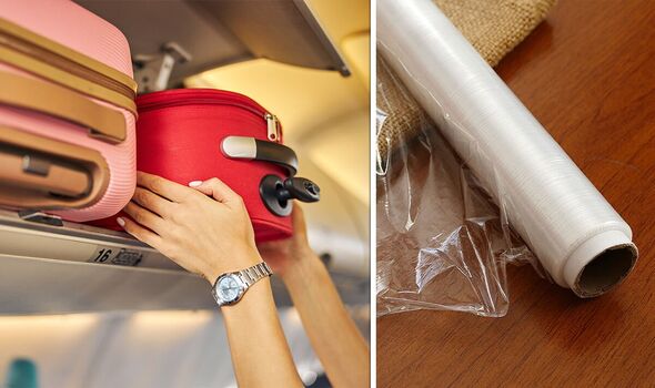 travel hack cling film holiday 