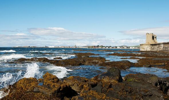 The town of Saltcoats has a beautiful beach