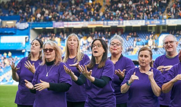 Choir doing sign language