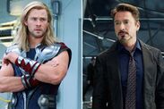 Robert Downey Jr Chris Hemsworth Marvel Thor