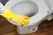 how to remove yellow toilet seat stains