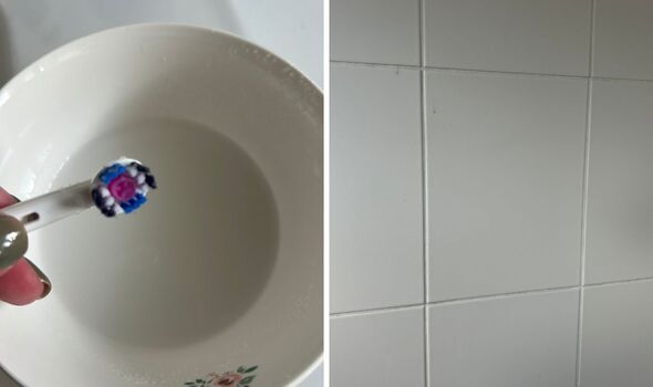 I revived discoloured grout using natural homemade solution