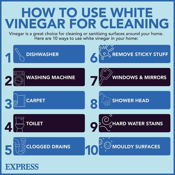 White vinegar is great at tackling limescale