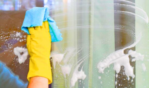 Picture of a sparkling clean shower glass screen 