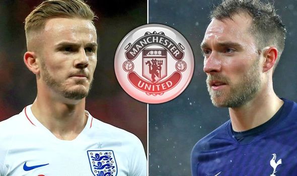 Man Utd transfer news James Maddison Christian Eriksen