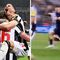 Newcastle PSG win Champions League VAR handball red card Schar goal