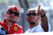 lewis hamilton charles leclerc ferrari f1 mercedes