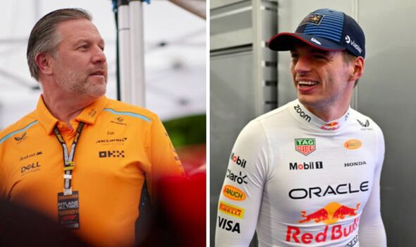 F1 LIVE Max Verstappen Mercedes McLaren