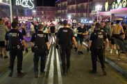 magaluf fight british tourists police manhunt