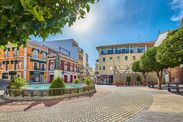 beautiful spanish city no tourists on portugal border