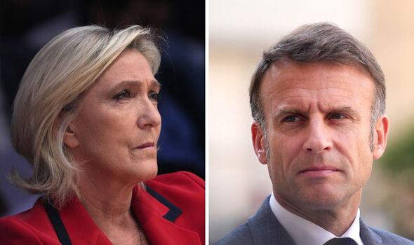 Marine Le Pen and Emmanuel Macron