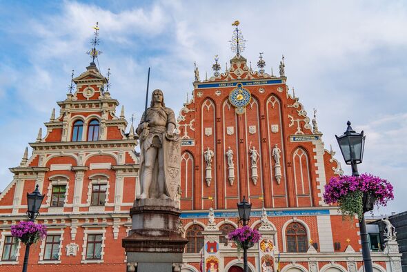 House of Blackheads front in Riga, Latvia