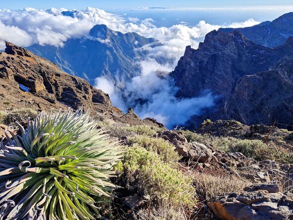 View into the Caldera de Taburiente, Roque de los Muchachos, La Palma