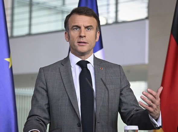 German Chancellor Scholz - French President Macron - Polish Prime Minister Tusk joint press conference in Germany