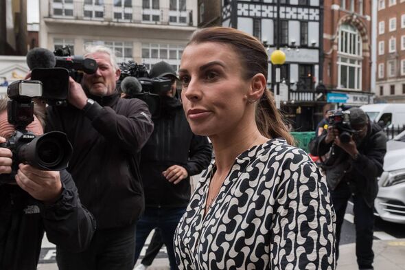 Coleen Rooney outside court