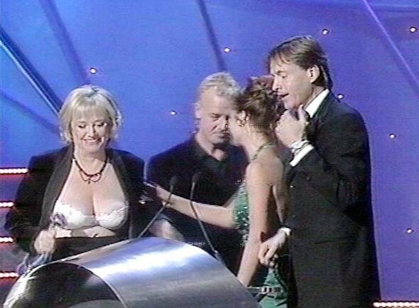 Judy Finnigan (left) collected her prize for most popular daytime programme.