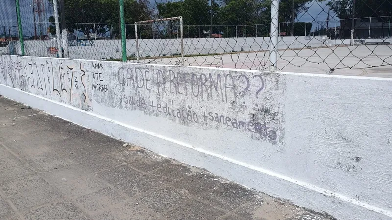 Calendário JPB na Praça dos Quiosques: moradores de Tibiri, em Santa Rita, ainda aguardam reforma da praça