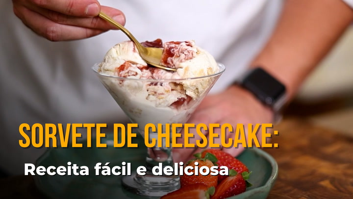 Thumbnail - Aprenda com o chef Pedro Kucht a fazer um sorvete caseiro imperdível de cheesecake