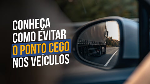 O ponto cego é a área ao redor do veículo que o motorista não consegue ver nos espelhos