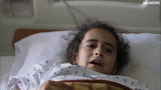 Girl, 9, calls for end to violence from hospital bed in Lebanon