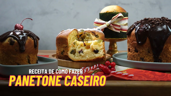 Thumbnail - Quer aprender a fazer panetone e chocotone na cozinha de casa? Assista ao passo a passo com a chef Andrea Souto.