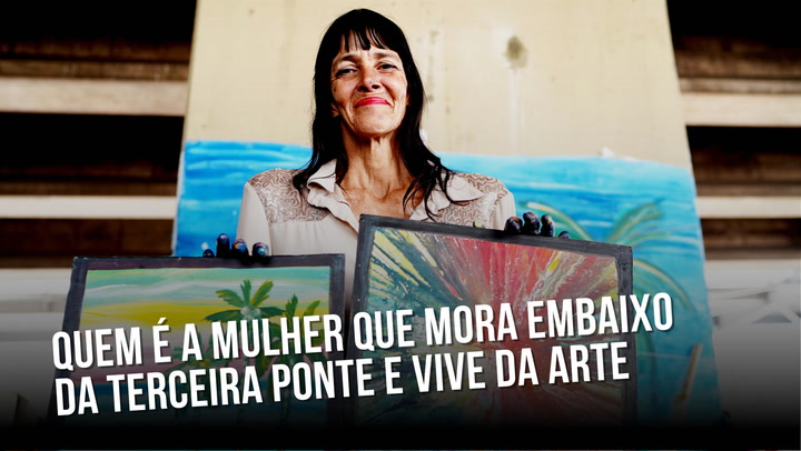 Thumbnail - Ela seguiu outras carreiras e foi até dona de loja na Praia do Canto, mas foi parar nas ruas e sobrevive por meio das artes que produz