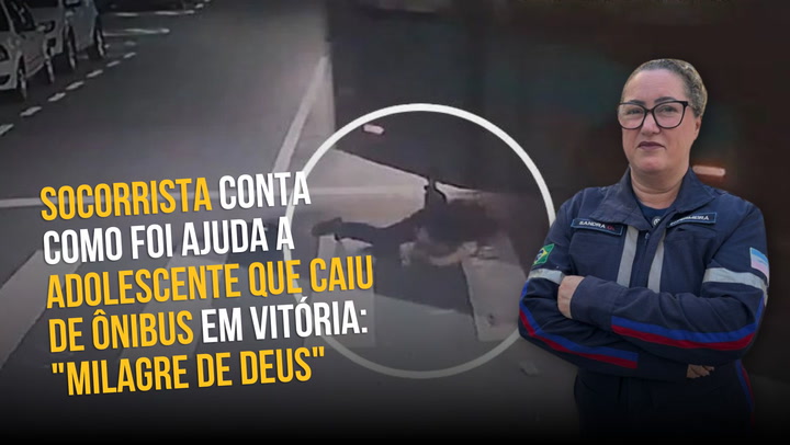 Thumbnail - A Gazeta conversou em primeira mão com a Sandra, moradora do local que ajudou a adolescente de 17 anos que ficou ferida após cair de um ônibus