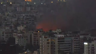 Smoke in Beirut as Israel confirms strikes on ‘Hezbollah targets’