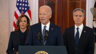 Biden asked if Trump should receive credit for Israel-Hamas ceasefire