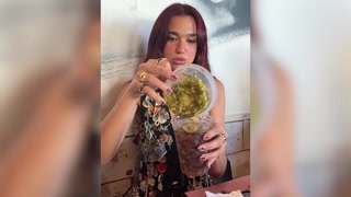 Dua Lipa mixes Diet Coke with unusual ingredients to confusion of fans