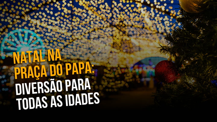 Thumbnail - Local conta com roda-gigante, 100 pinheiros iluminados, trenzinho e até um domo com projeções de Natal

