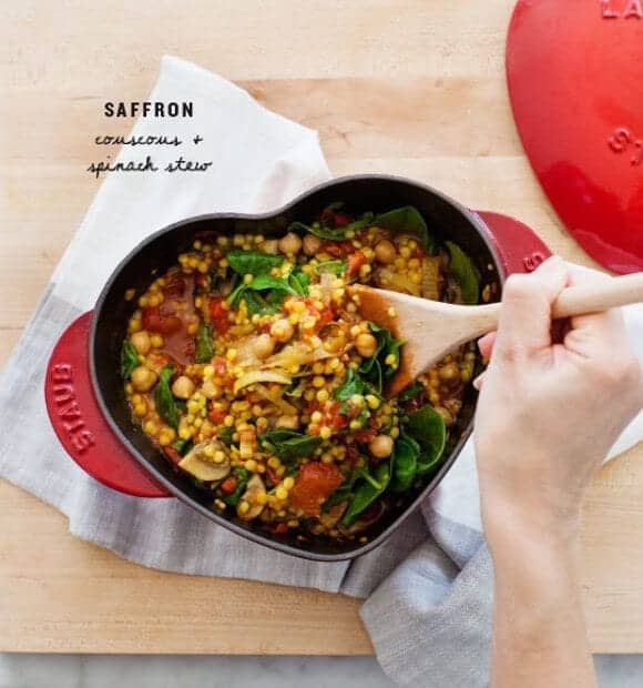 Saffron Couscous & Spinach Stew / www.loveandlemons.com