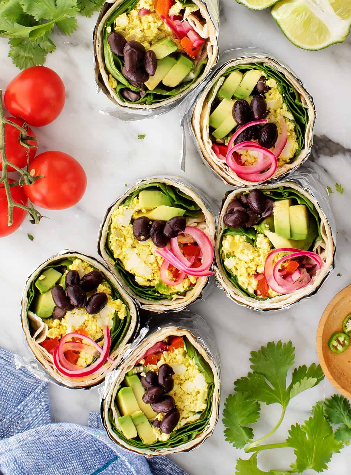 Vegan breakfast burrito