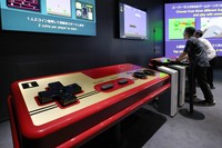 A giant replica of the Nintendo Entertainment System video game console controller is seen at the "Big Controller" zone of the Nintendo Museum in Uji, Kyoto Prefecture, on Sept. 25, 2024. (Mainichi/Takeshi Nishimura)