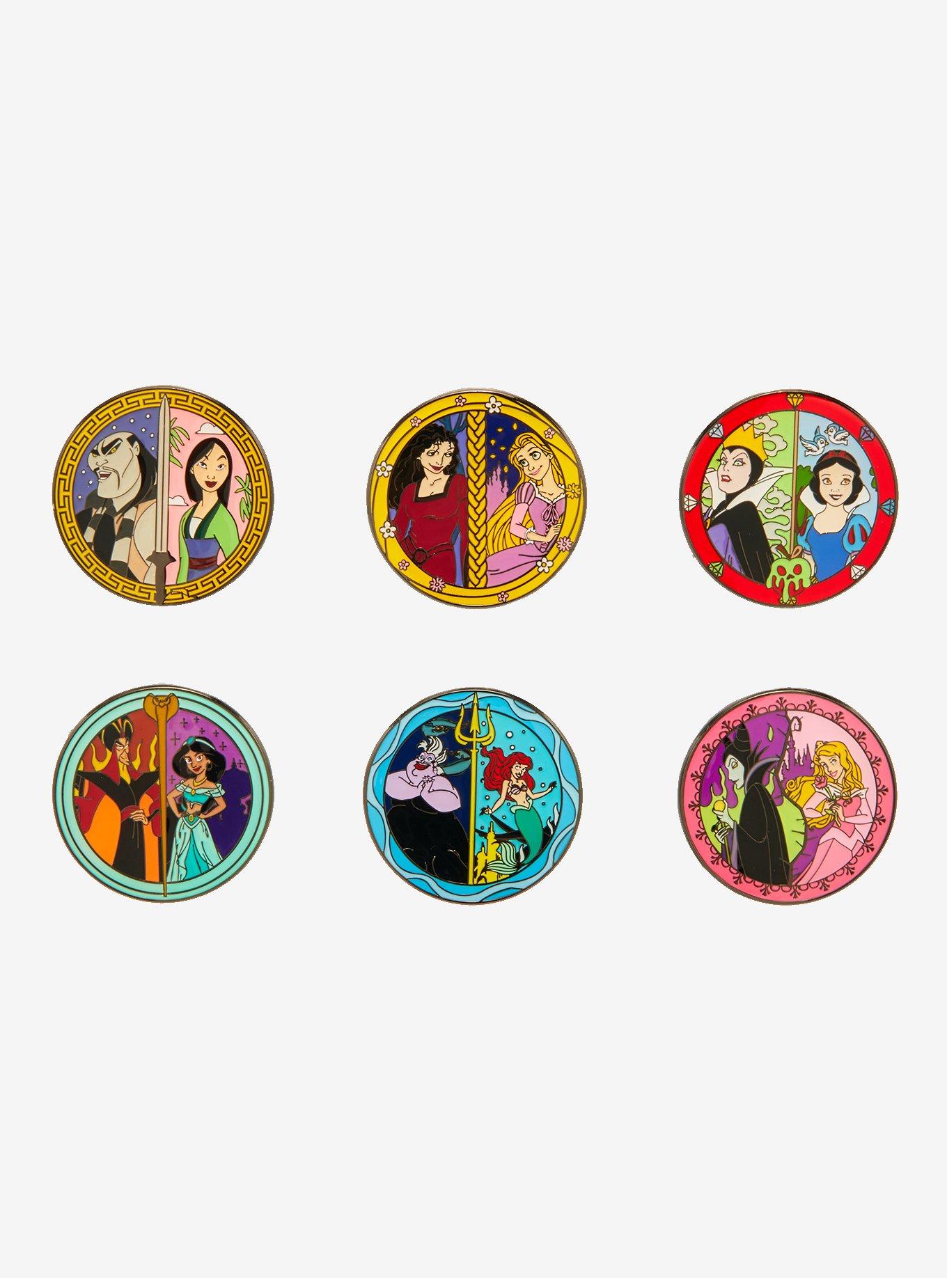 Loungefly Disney Princess & Villain Blind Box Enamel Pin, , hi-res