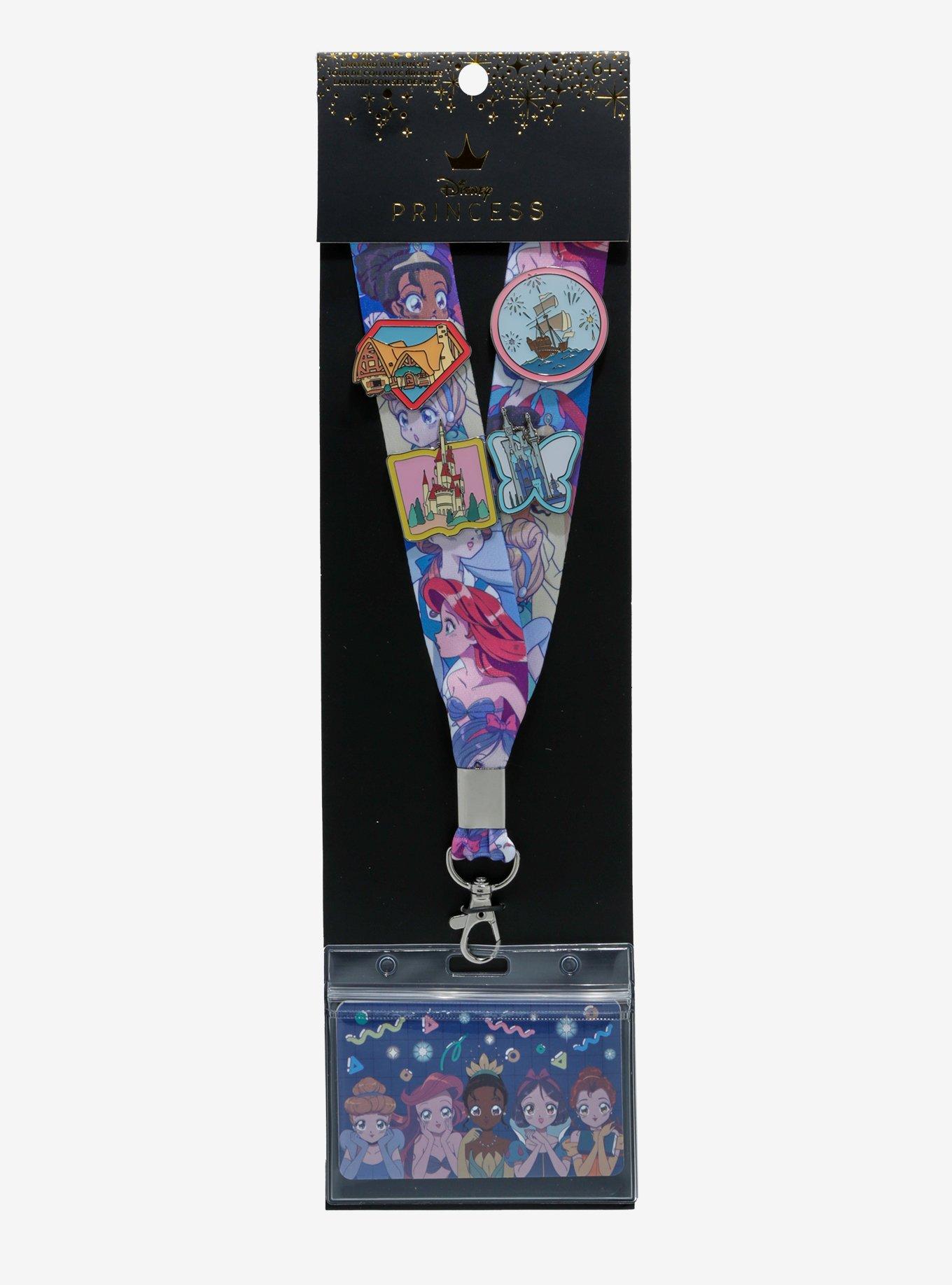 Loungefly Disney Princess Manga Pin Collector Lanyard Set, , hi-res