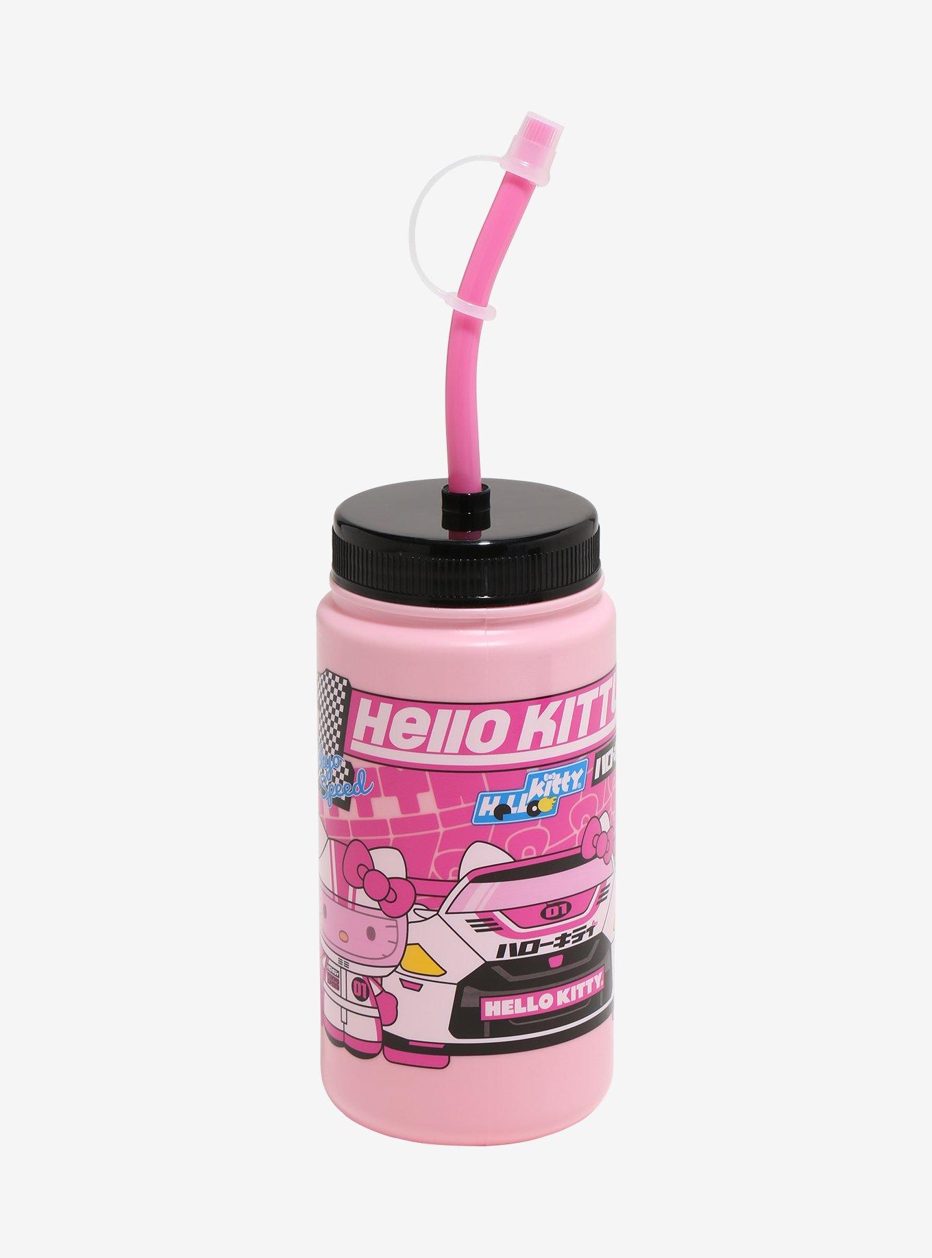 Hello Kitty Racing Pink Sport Water Bottle, , hi-res