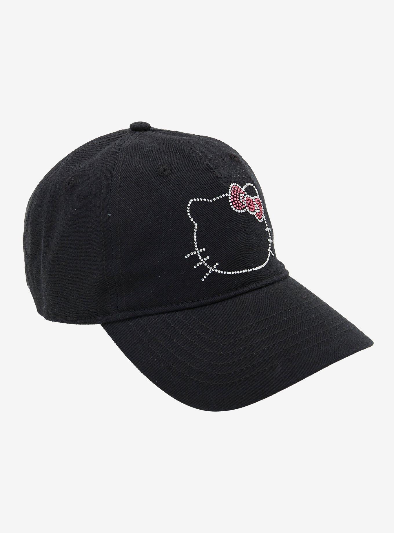 Hello Kitty Rhinestone Dad Cap, , hi-res