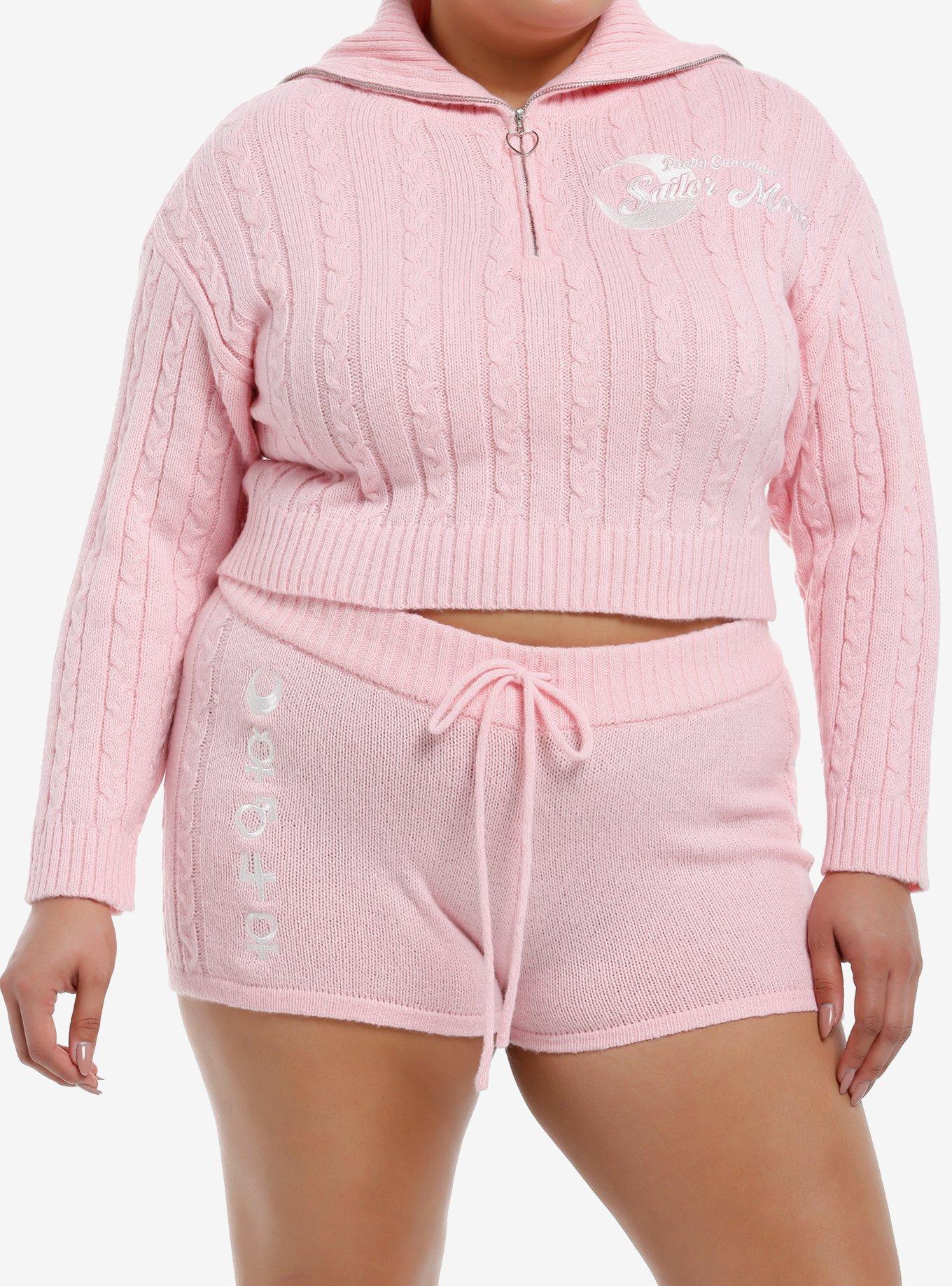 Pretty Guardian Sailor Moon Cable Knit Girls Lounge Set Plus Size, , hi-res