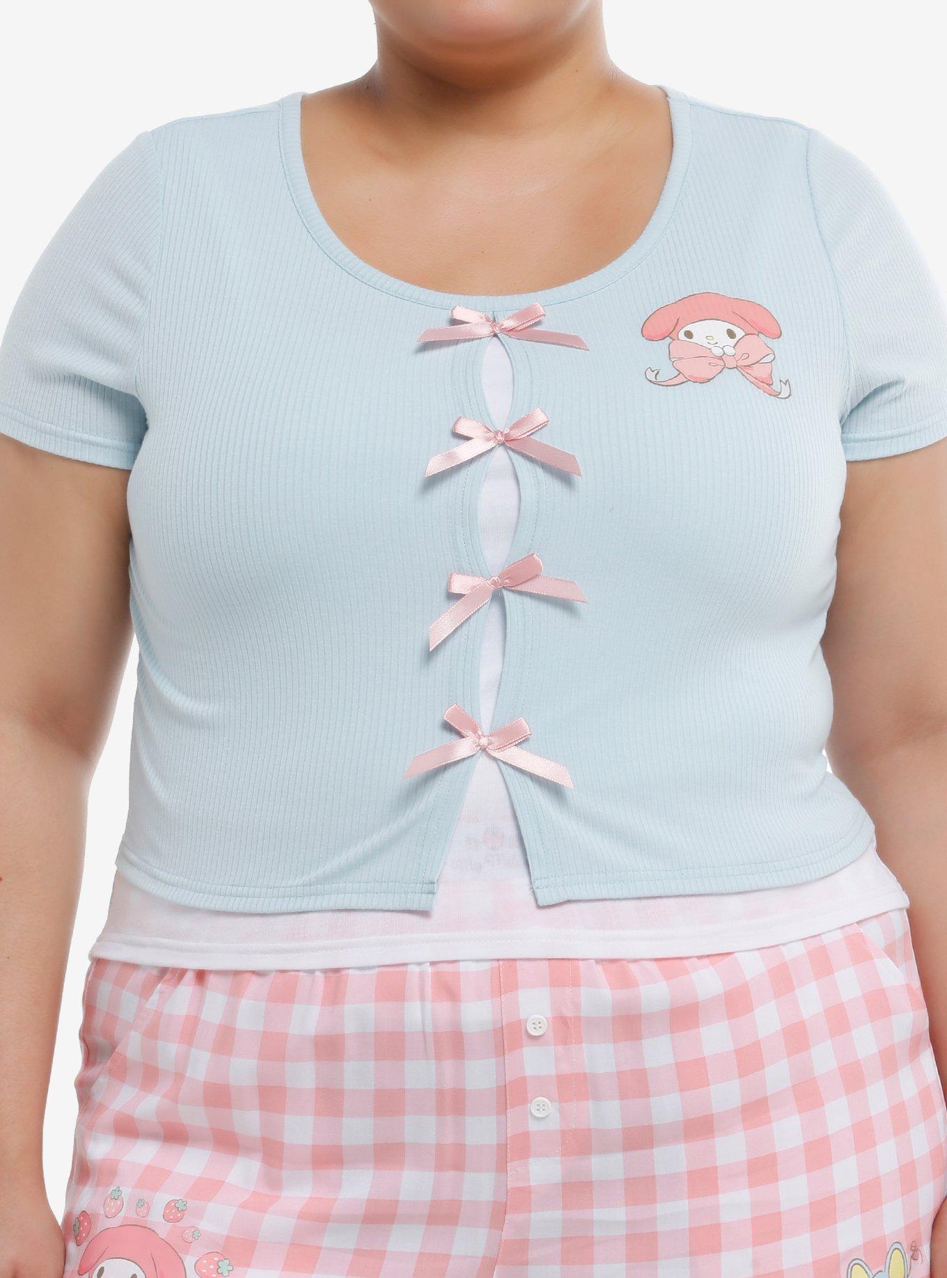 My Melody Ribbon Layered Girls Top Plus Size