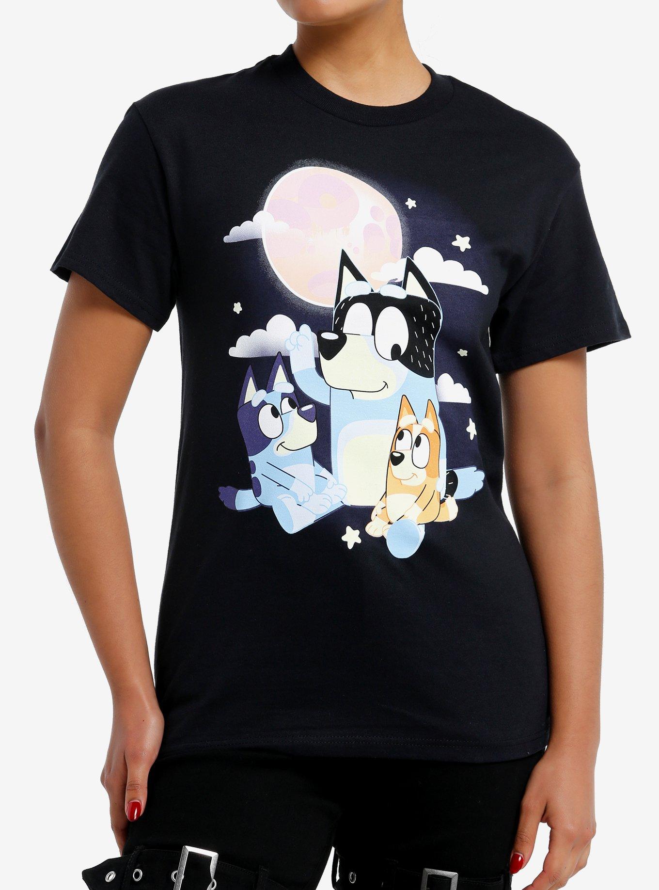 Bluey Dad & Kids Moon Boyfriend Fit Girls T-Shirt, , hi-res