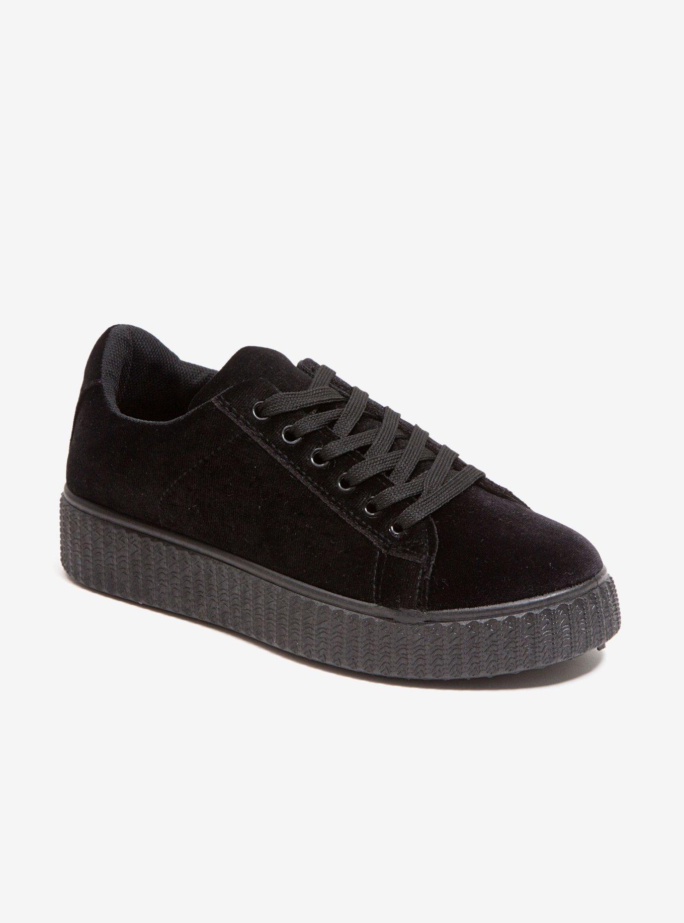 Frenzy Athletic Velvet Sneaker Black, , hi-res