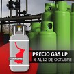 Precio  del gas LP en Tamaulipas.