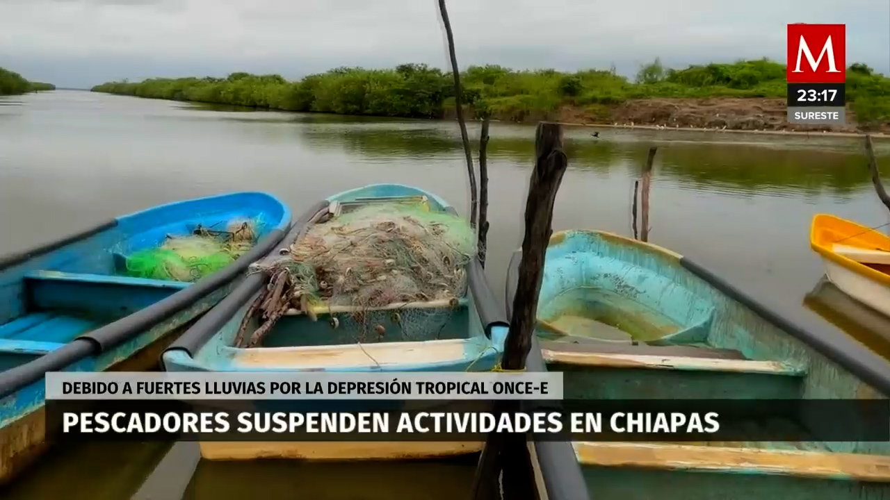 Pescadores de Chiapas enfrentan riesgos tras depresión tropical 11